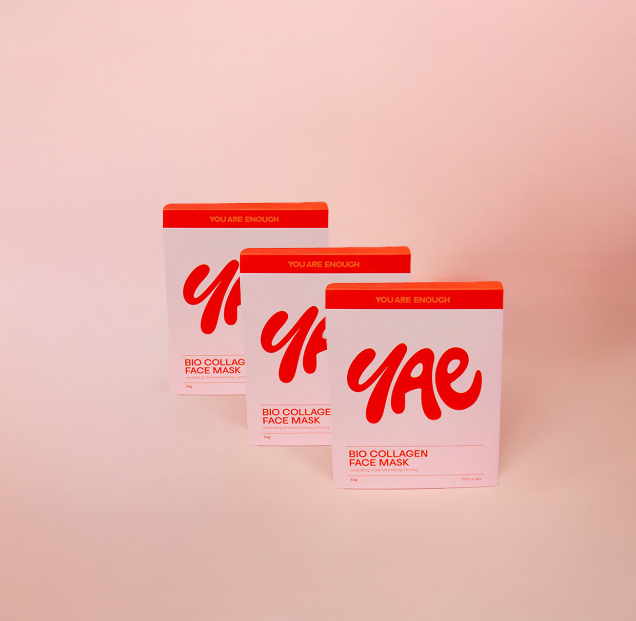 Bio Collagen Face Mask box containing 4 premium skincare masks