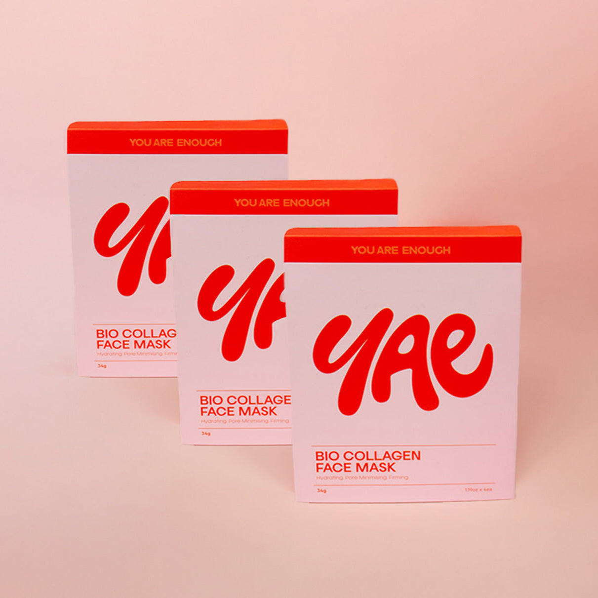 Bio Collagen Face Mask box containing 4 premium skincare masks